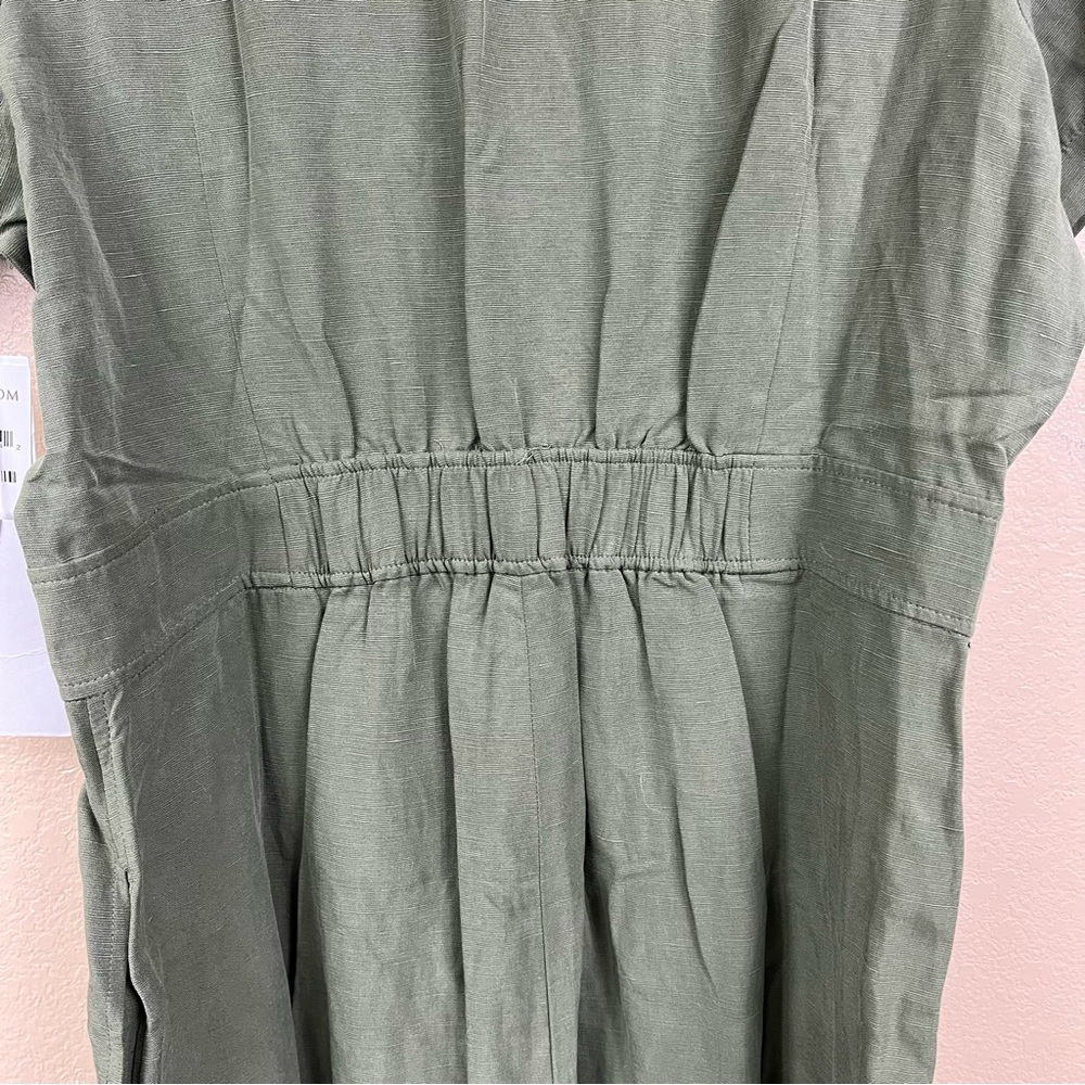 NWT Chelsea28 green wide leg utility jumpsuit - Picture 10 of 13